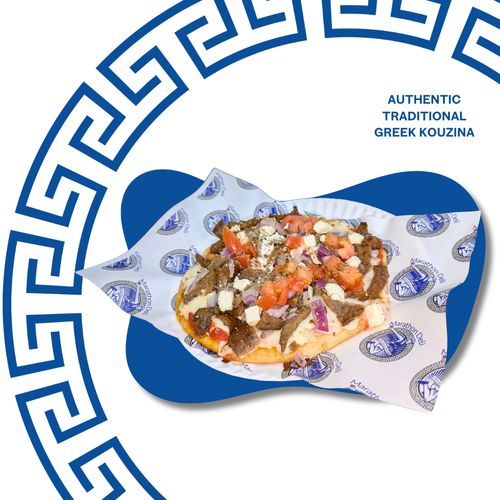 Gyro Pizza at Marathon Deli